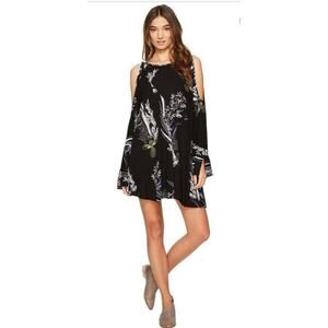 Free people cold shoulder tunic XS black